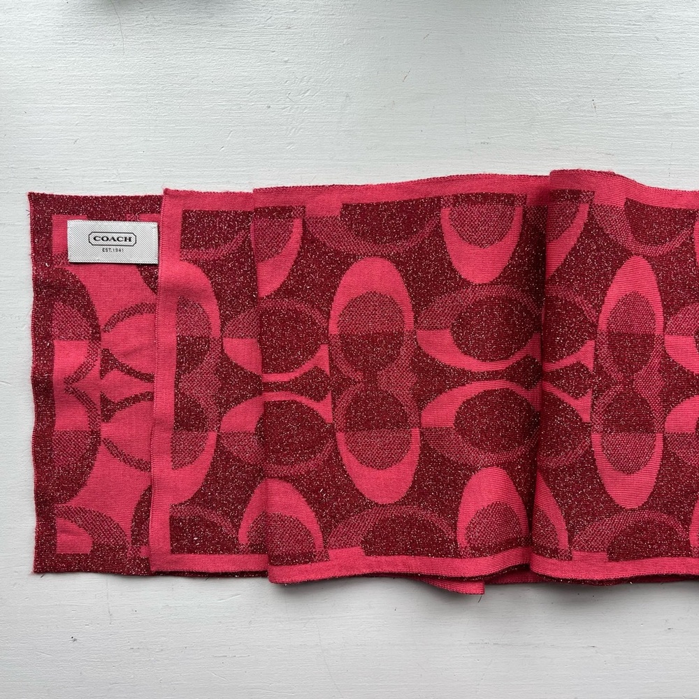 Coach scarf, fuschia